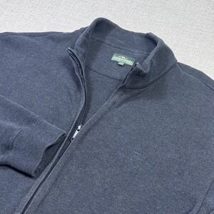 Rodd & Gunn Full Zip Sweatshirt Mens Medium Blue Mock Neck Heavyweight